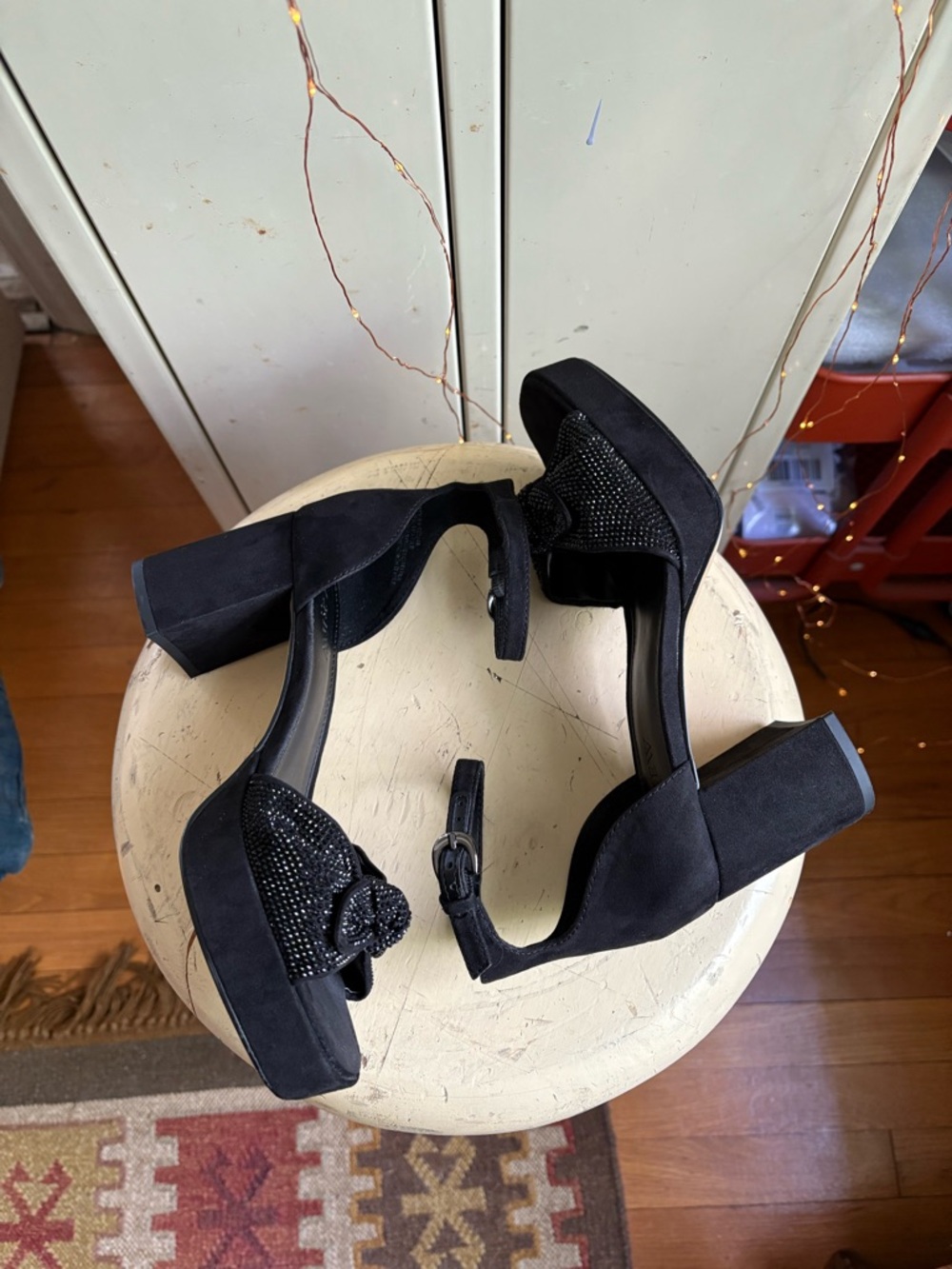 J.Crew Rhinestone Bow Platform  Heels - Picture 4 of 16